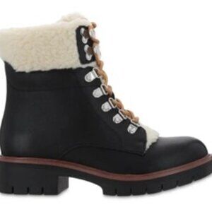 MIA Women's Regis Faux Fur Sherpa Winter & Snow Hiker Boots Black Size 8.5